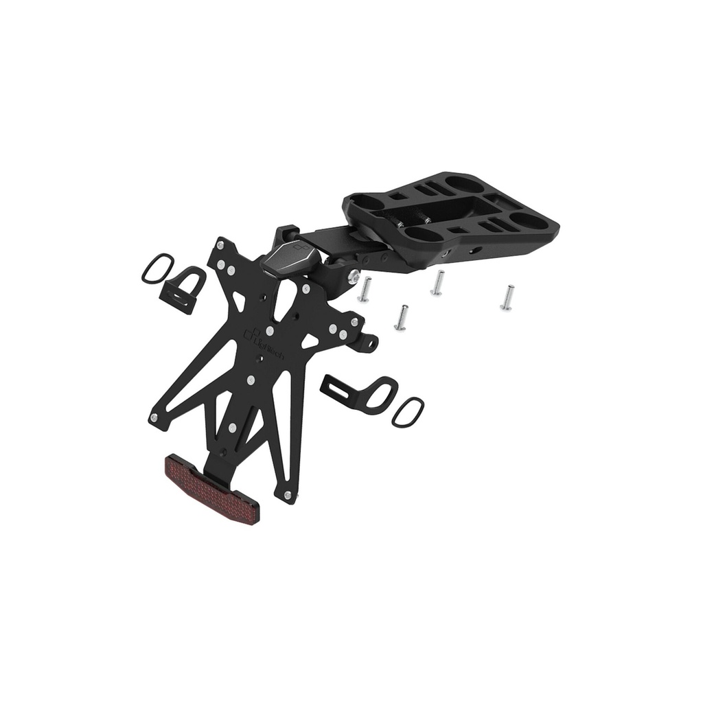 [LT-KTARDU122A1] Adjustable License Plate Holder Kit for Ducati (NeroA1)
